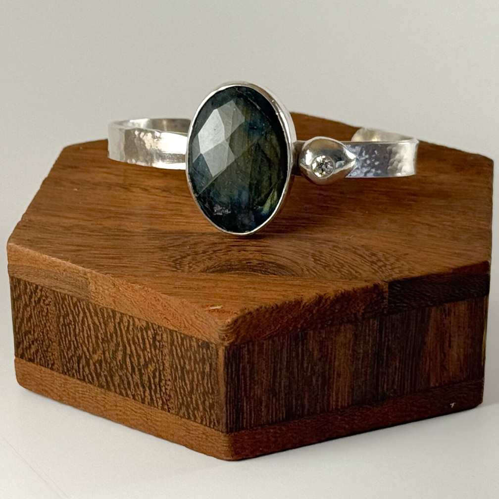 Labradorite Sterling Silver Cuff